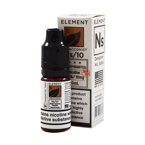 Element Eliquid Honey Roasted Tobacco Nic Salt 10ml