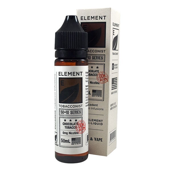 Element E-Liquid Tobacconist- Chocolate Tobacco 0mg 50ml Shortfill