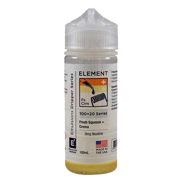 Element Emulsion - Fresh Squeeze & Crema 0mg 100ml Shortfill