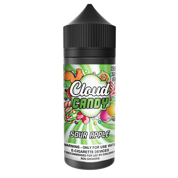 Cloud Candy Sour Apple 0mg 100ml Shortfill E-Liquid