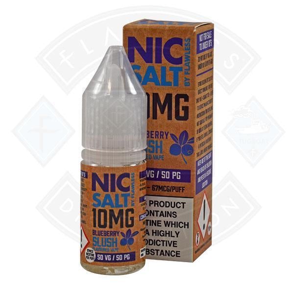 Nic Salt - Blueberry Slush 10mg 10ml By Flawless
