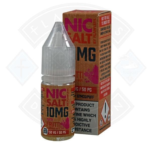 Nic Salt - Tutti Frutti 10mg 10ml By Flawless