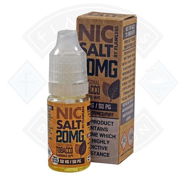 Nic Salt - Traditional Tobacco 20mg 10ml E liquid