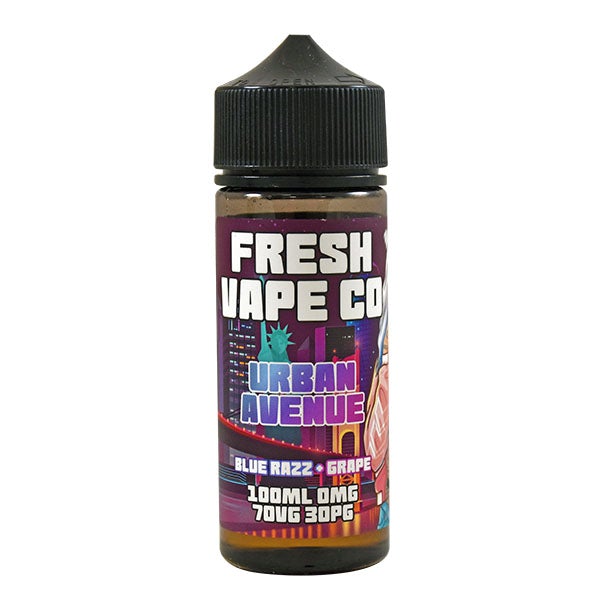 Fresh Vape Co. Urban Avenue Blue Razz & Grape 0mg 100ml Shortfill