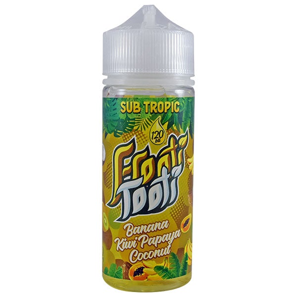 Frooti Tooti- Banana Kiwi Papaya Coconut 0mg 100ml Shortfill
