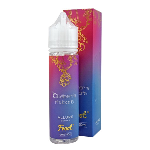 Froot Allure Series- Blueberry Rhubarb 0mg 50ml Shortfill