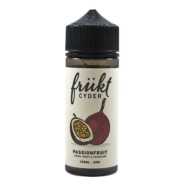 Frukt Cyder E-Liquid - Passionfruit 0mg 100ml Shortfill