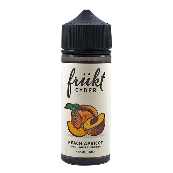 Frukt Cyder E-Liquid - Peach Apricot 0mg 100ml Shortfill