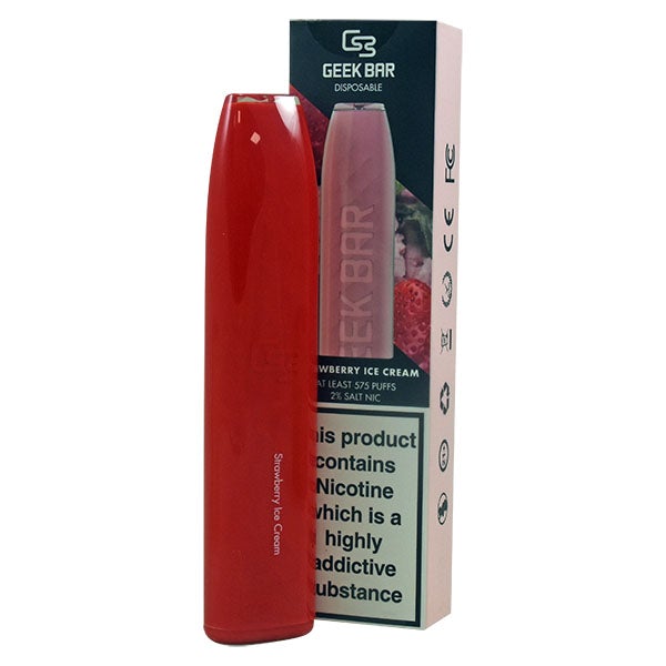 Geek Bar Disposable Device Strawberry Ice Cream 2% Salt Nic/2.0ml