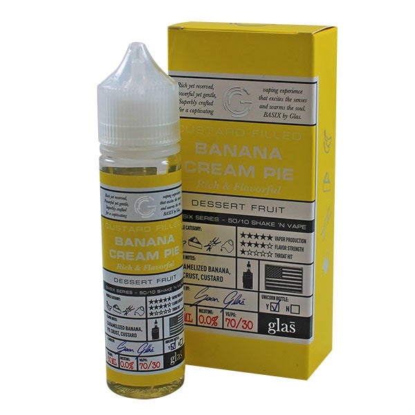 Basix Series Custard Filled Banana Cream Pie by Glas 50ml E Liquid