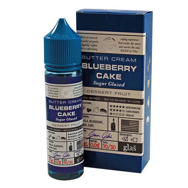 Basix Series Buttercream Blueberry Cake by Glas 50ml E Liquid