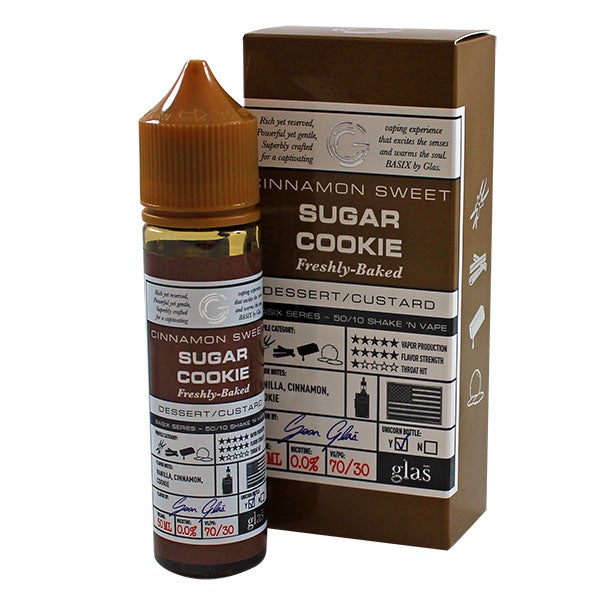 Basix Series Cinnamon Sweet Sugar Cookie by Glas 50ml Short Fill E Liquid
