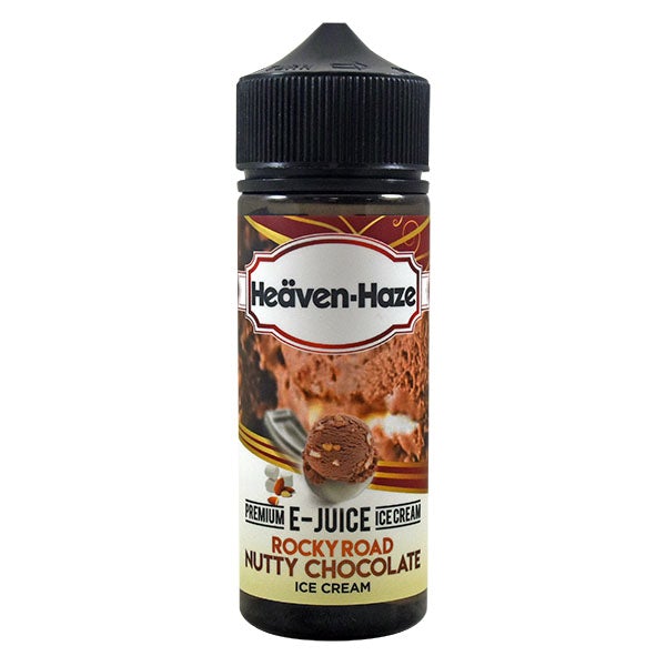 Heaven Haze Rocky Road Nutty Chocolate Ice Cream 0mg 100ml Shortfill