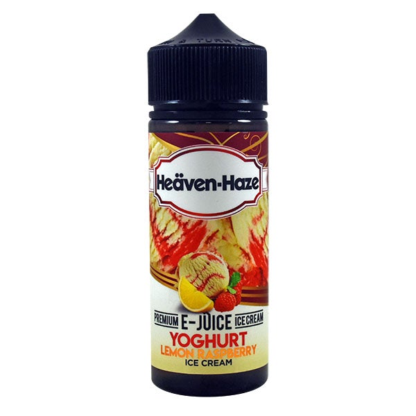 Heaven Haze Yoghurt Lemon Raspberry Ice Cream 0mg 100ml Shortfill
