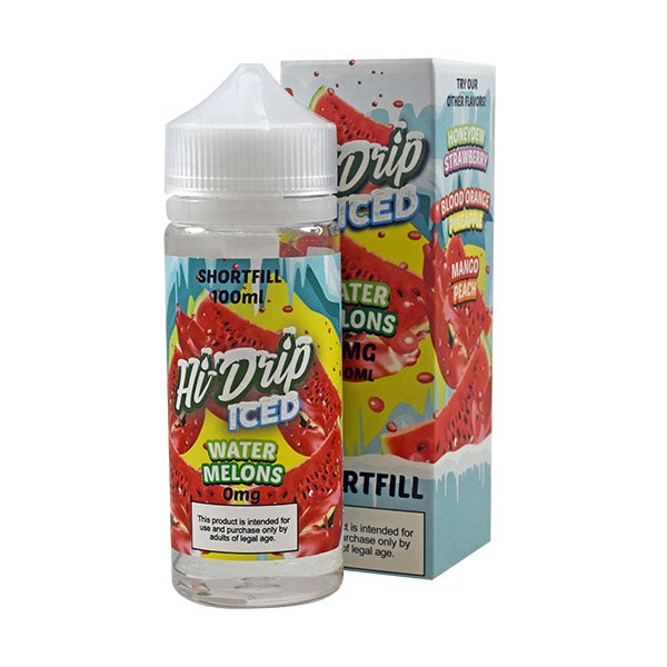 Hi Drip Iced Water Melons 0mg 100ml Shortfill