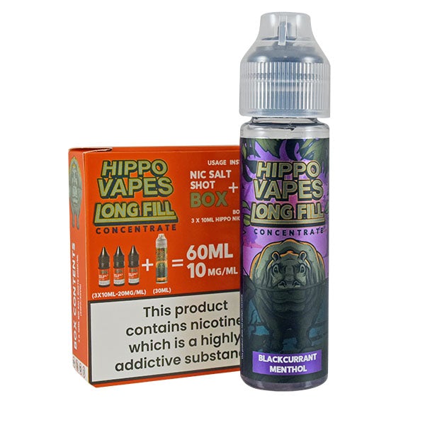 Hippo Vapes Longfill Concentrate Blackcurrant Menthol 30ml