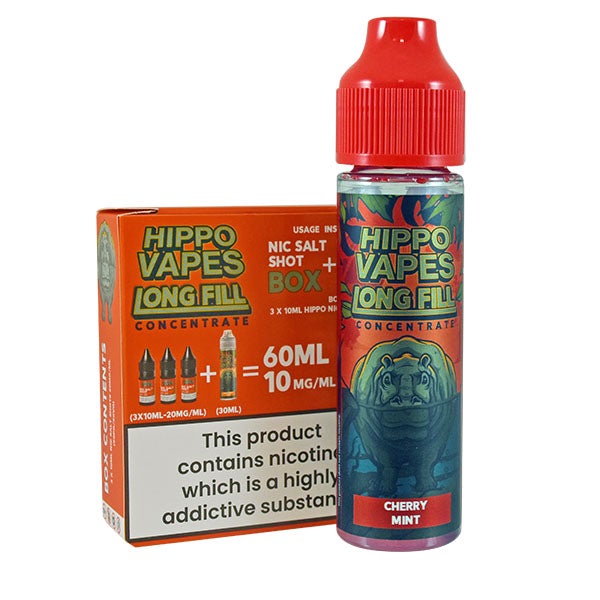 Hippo Vapes Longfill Concentrate Cherry Mint 30ml