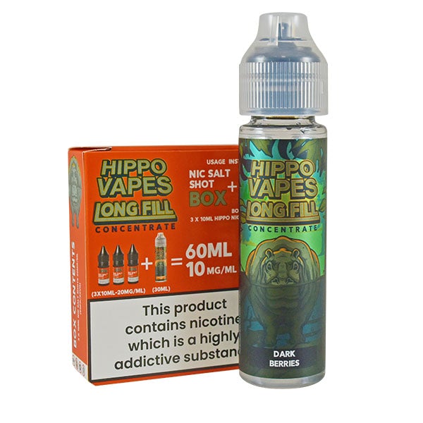 Hippo Vapes Longfill Concentrate Dark Berries 30ml