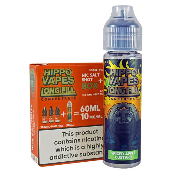 Hippo Vapes Longfill Concentrate Spiced Apple Custard 30ml