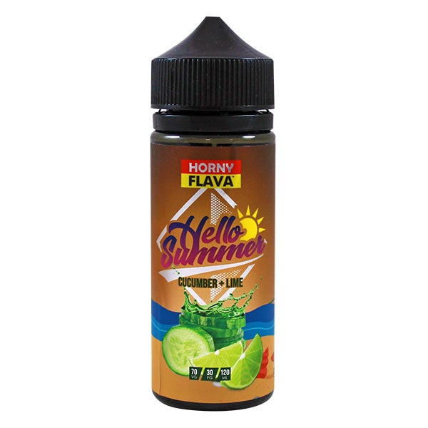 Horny Flava Hello Summer - Cucumber & Lime 0mg 100ml Shortfill