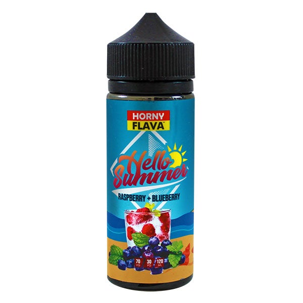 Horny Flava Hello Summer - Raspberry & Blueberry 0mg 100ml Shortfill