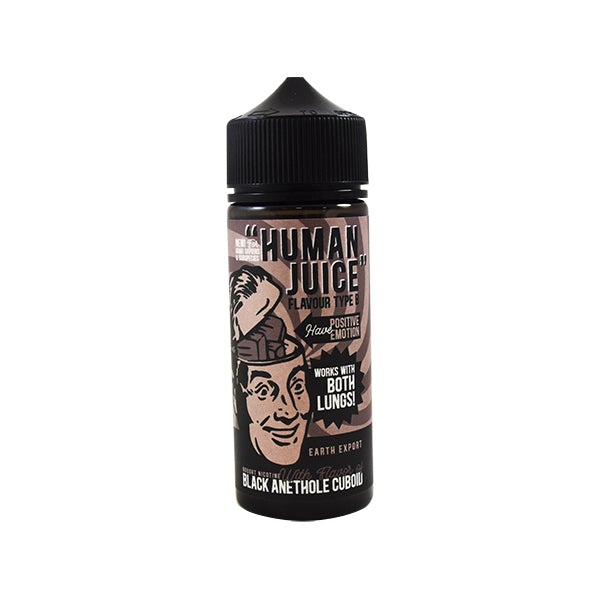 Human Juice - Flavour Type B - Black Anethole Cuboid (BlackJack Aniseed Sweets) 0mg 100ml Shortfill E-Liquid