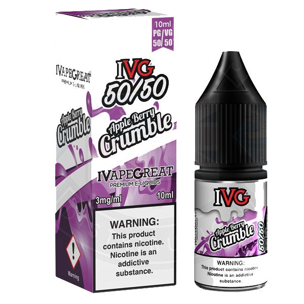 IVG 50:50 Apple Berry Crumble TPD Compliant e-liquid