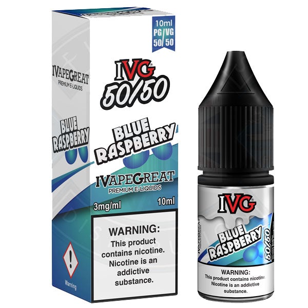 IVG 50:50 Blue Raspberry TPD Compliant e-liquid