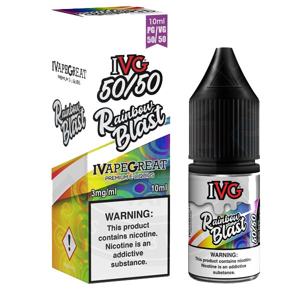 IVG 50:50 Rainbow Blast TPD Compliant e-liquid
