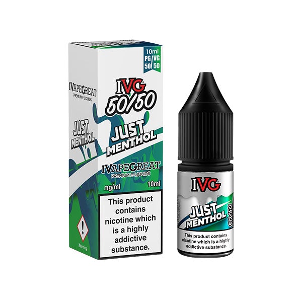 IVG 50:50 Just Menthol TPD Compliant e-liquid
