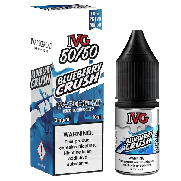IVG 50:50 Blueberry Crush TPD Compliant e-liquid