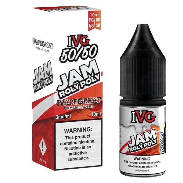 IVG 50:50 Jam Roly Poly TPD Compliant e-liquid