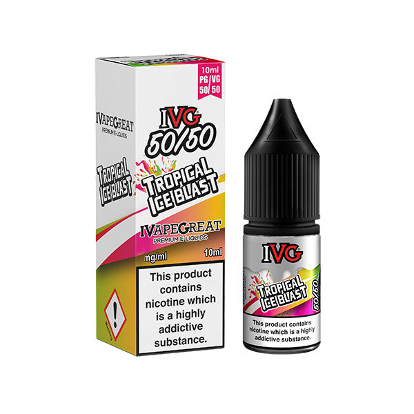 IVG 50:50 Tropical Ice Blast TPD Compliant e-liquid