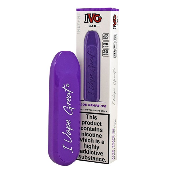 IVG Bar Disposable Aloe Grape Ice 20mg 2ml