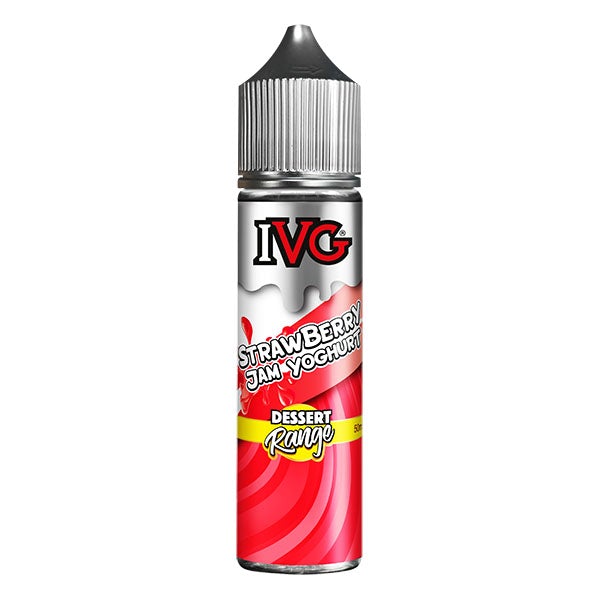 IVG Dessert Range - Strawberry Jam Yoghurt 0mg 50ml Shortfill