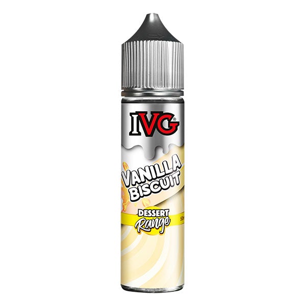 IVG Dessert Range - Vanilla Biscuit 0mg 50ml Shortfill
