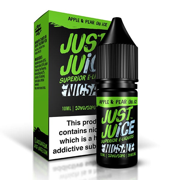 Just Juice Apple and Pear on Ice Nic Salt 10ml E-Liquid