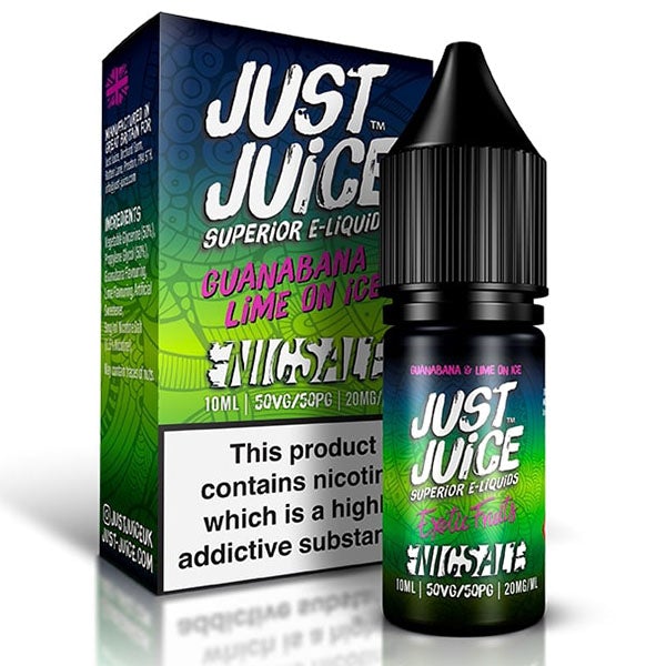 Just Juice Exotic Fruits Guanabana & Lime on Ice Nic Salt 10ml