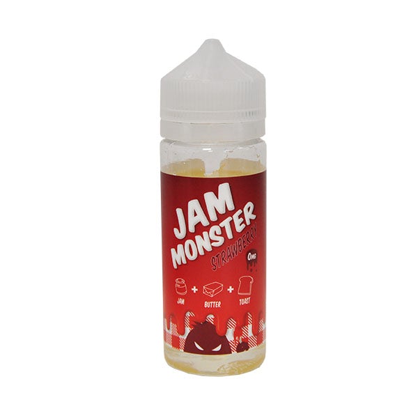 Jam Monster Strawberry 0mg 100ml Shortfill