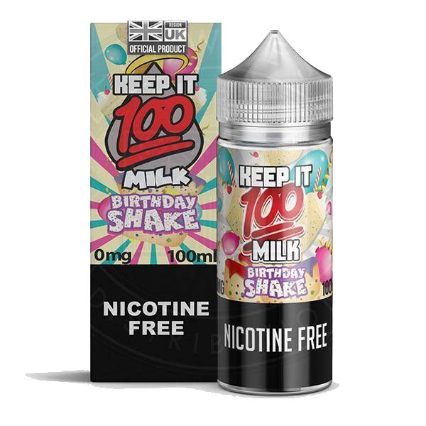 Keep it 100 - Milk Birthday Shake 100ml Short Fill
