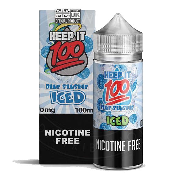 Keep it 100 - Blue Slushy Iced 0mg 100ml Shortfill