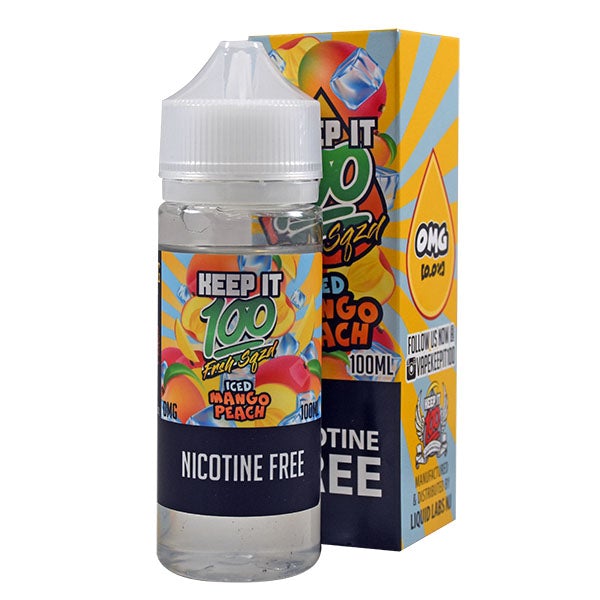 Keep it 100 - Frsh Sqzd Iced Mango Peach 0mg 100ml Shortfill