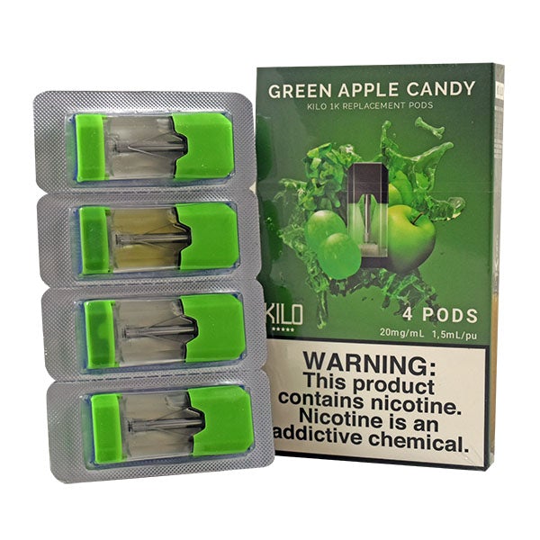 Kilo 1K Replacement Green Apple Candy 20mg 4pods/pack