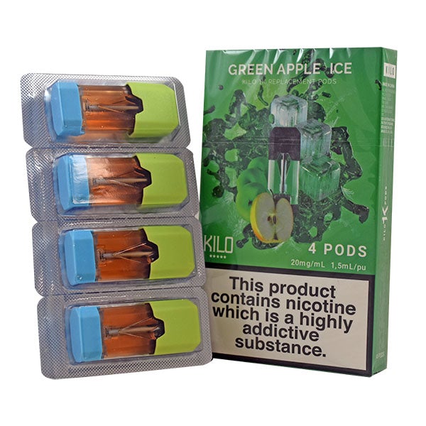 Kilo 1K Replacement Green Apple Ice 20mg 4pods/pack