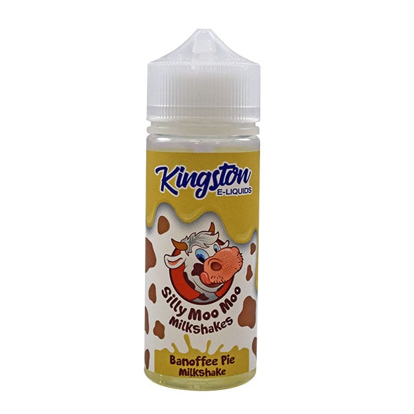 Kingston Silly Moo Moo Milkshakes - Banoffee Pie Milkshake 0mg 100ml 70/30 Shortfill E-Liquid
