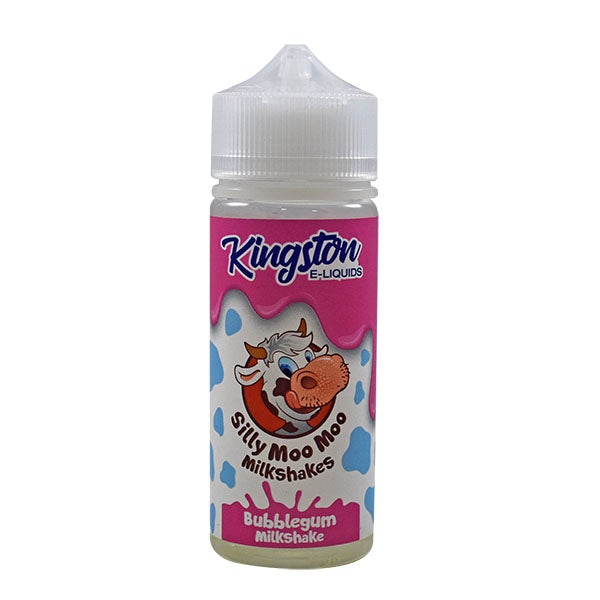 Kingston Silly Moo Moo Milkshakes - Bubblegum Milkshake 0mg 100ml 70/30 Shortfill E-Liquid