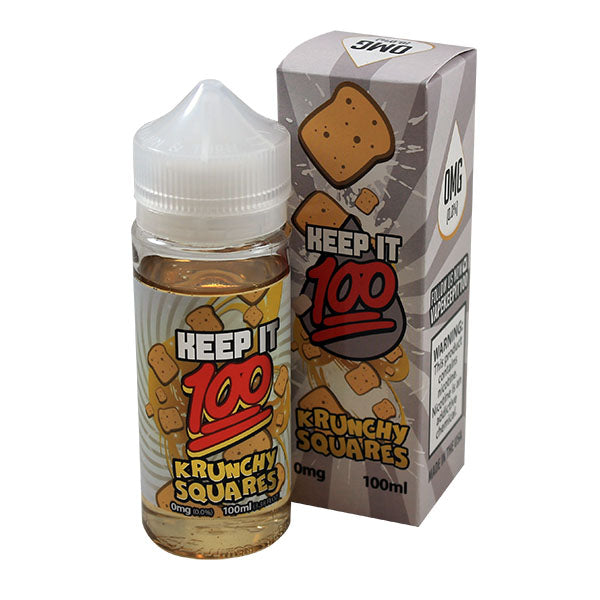Keep it 100 - Krunchy Squares 0mg 100ml Shortfill