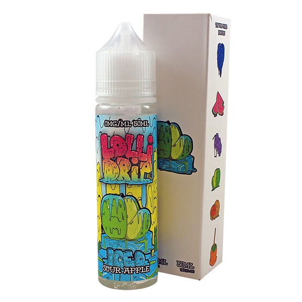 Lollidrip Sour Apple Iced 0mg 50ml Shortfill E-Liquid