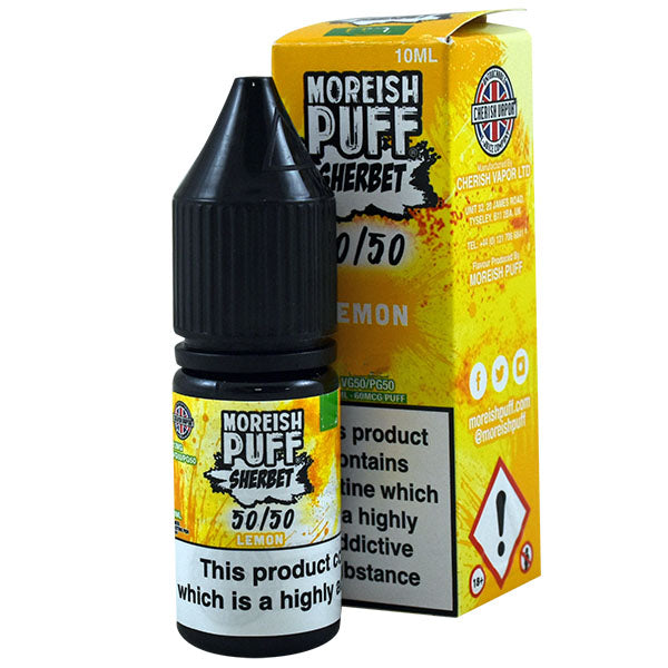 Moreish Puff Sherbet 50/50 Lemon 10ml