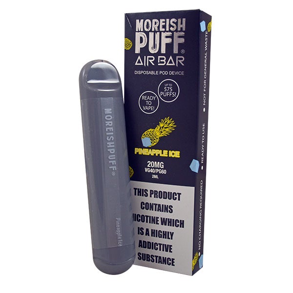 Moreish Puff Air Bar Disposable Pod Device - Pineapple Ice 20mg 2ml